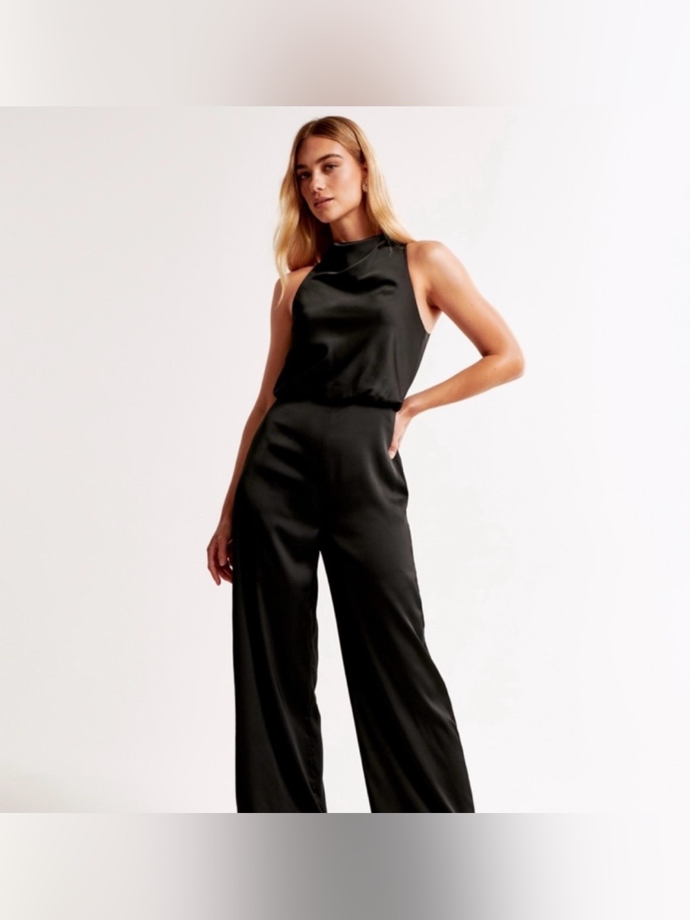 Abercrombie and Fitch Satin Jumpsuit